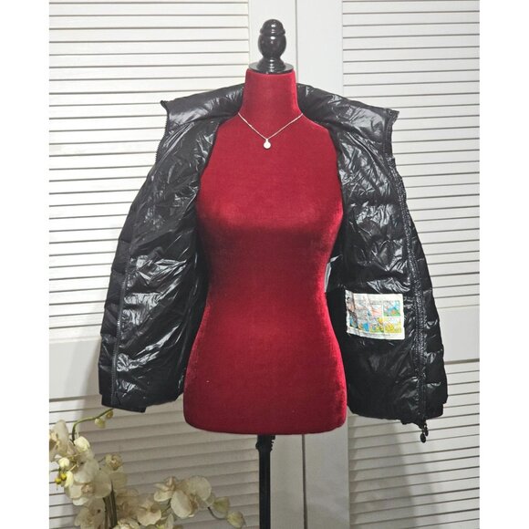Moncler Women's Black Nylon Down Short Jacket Authentic Tag Size 1 Small 2978 - Picture 6 of 16